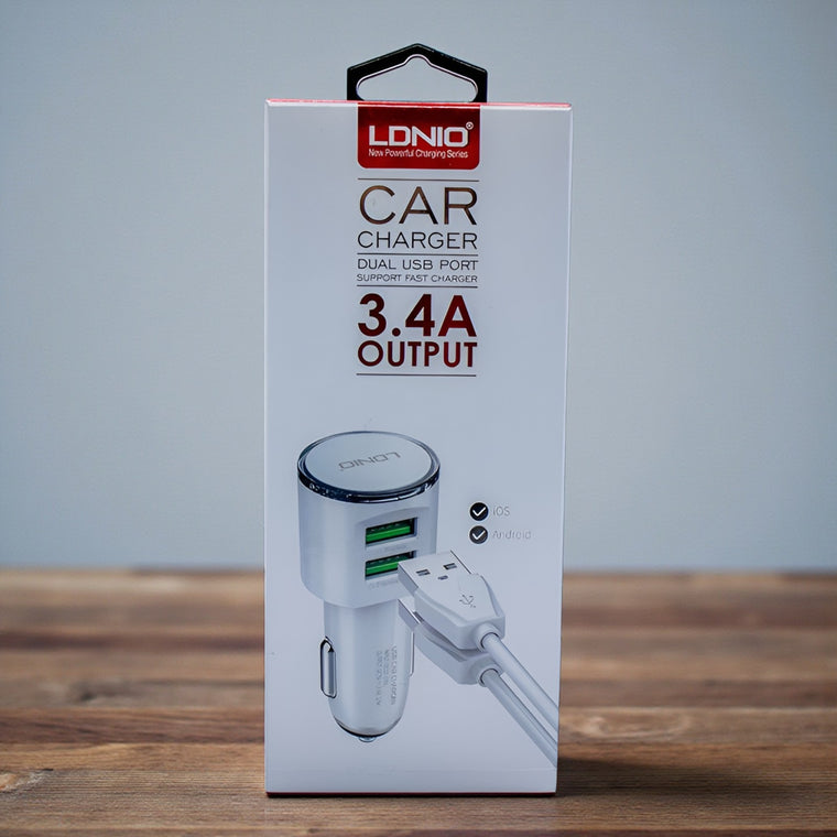 CARGADOR CARRO USB - LIGHTNING - 960
