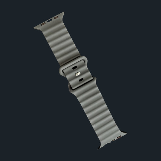 BANDA SILICON RELIEVE ONDULADO HEBILLA DE PIN AGUJEROS - 7280