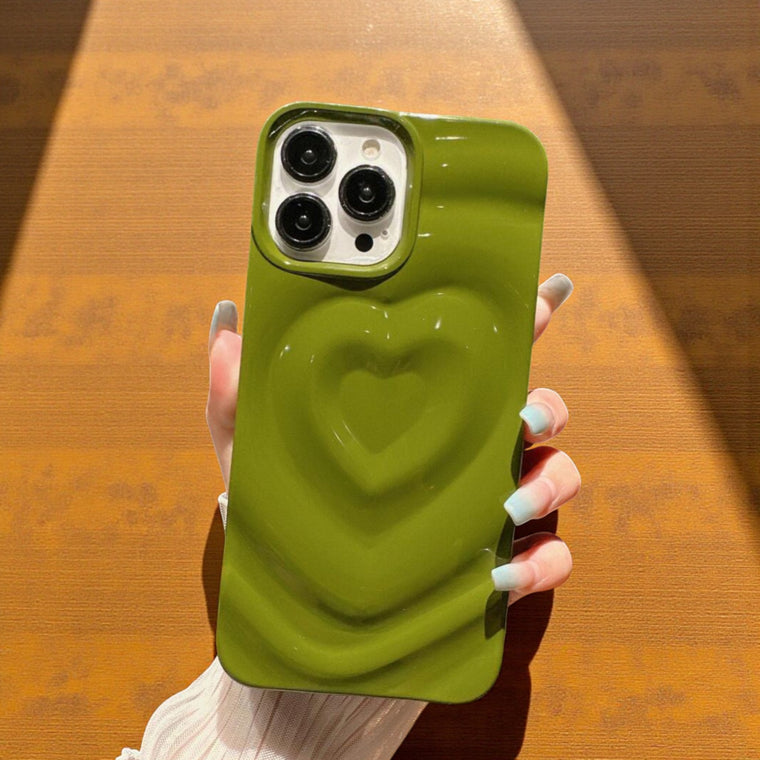 SILICON TEXTURA ONDULADA FORMA DE CORAZON - 9719