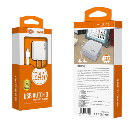 CARGADOR CARRO USB - V8 - 3162