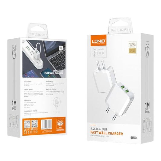CARGADOR PARED USB - V8 - 1839