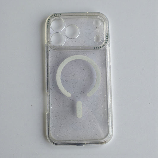 TRANSLUCIDO MAGSAFE GLITTER FOCUS PIXELS - CA1770