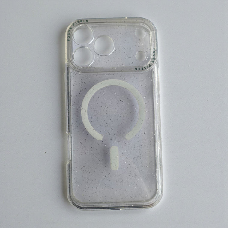 TRANSLUCIDO MAGSAFE GLITTER FOCUS PIXELS - CA1770